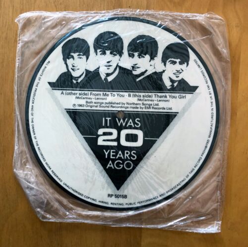 THE BEATLES "FROM ME TO YOU" 20TH ANNIVERSARY 45 PIC DISC STILL SEALED! - Picture 2 of 2