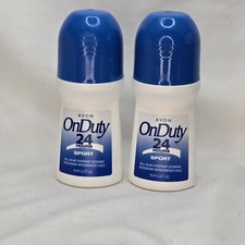 2 Avon On Duty 24 Hour Sport Roll On Antiperspirant Deodorant 2.6 fl.oz. - R2