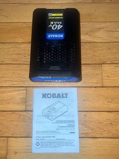 Kobalt 40 Volt MAX 4.0 Ah Extended Run Battery KB 440-03