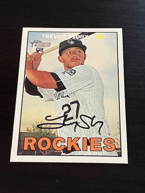 TREVOR STORY rc 2016 Topps Heritage # 707