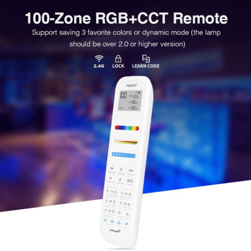 Miboxer FUT100 100 Zones 2.4G RF Remote For Milight led strip controller bulb - Picture 2 of 14