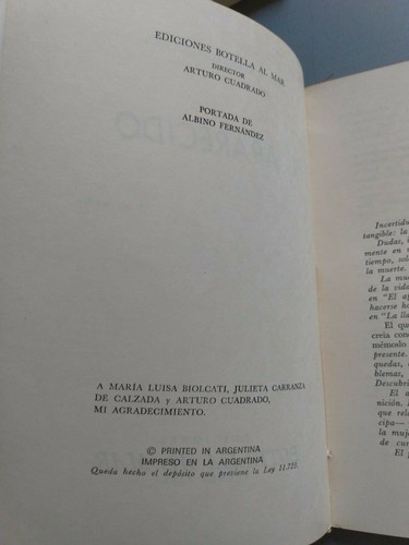 Carlos Alberto Giuffra - El aparecido - Firmado y dedicado - Ed Botella al mar - Imagen 3 de 5
