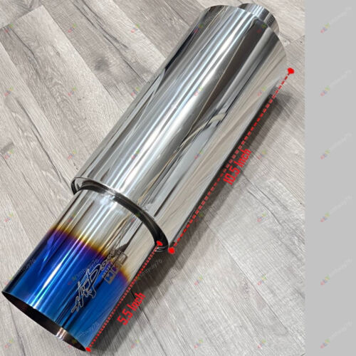 HKS HI-POWER UNIVERSAL SINGLE EXHAUST MUFFLER TITANIUM Inlet 2.5Outlet 4.0Inches - Picture 5 of 11