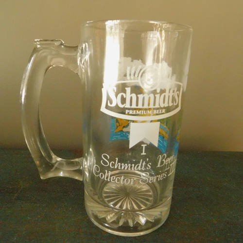 VTG. 1980s SCHMIDT BEER BASS GLASS / STEIN COLLECTORS SERIES III NUMBER 1 NOS - Picture 5 of 11
