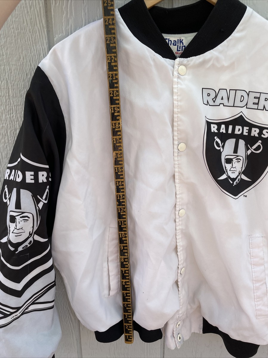 90s Chalk Line™️ LOS ANGELES RAIDERS™️ Oakland Los Angeles Raiders Chalk Line Starter Jacket