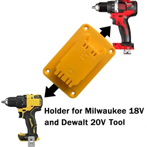 Wall Mount Power Tools Holder Tool Bracket For Dewalt/Milwaukee 14.4/18V/20V - Picture 3 of 7