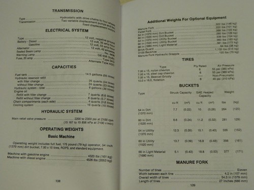 Case 1835B Uni-Loader Skid Steer Operators Manual Owners Maintenance Book NEW - Picture 5 of 5