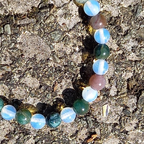 26 kt ausgefallenes Jaspis und 20 kt Opalit Stretching Armband - Bild 4 von 9