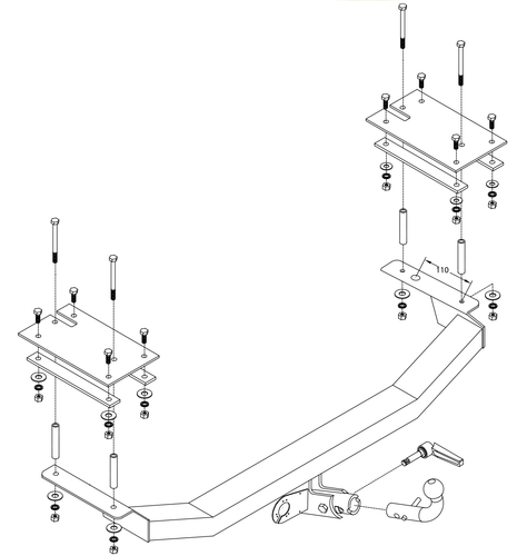 Desmontable Enganche Para Fiat SEICENTO 13126 - Imagen 4 de 12