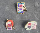 Cultural Atlanta Olympics Pins lot 3 Pins Painting Drawing 1996 Vintage Classic — photo 5