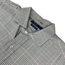 VTG Polo Ralph Lauren Men's 100 Cotton Dress Shirt Gray Plaid   16.5  34-35