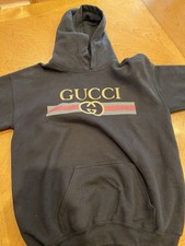 Boys Black Sweatshirt With Hood In Front Pocket