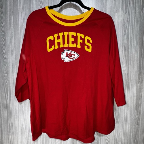Nike Kansas City Chiefs Raglan 3/4 Arm T-Shirt Gr. XXL Damen rot gelb - Bild 2 von 8