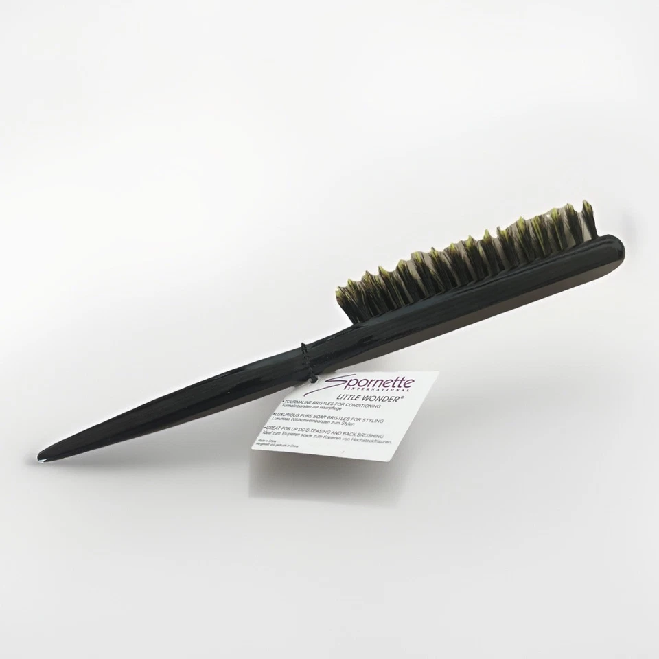 Spornette Boar Bristle Hair Brush for Women and Men - Little Wonder 735116 NEW - Image 2 of 3