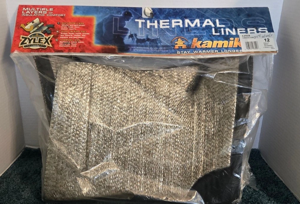 Kamik Thermal LIners Mens Size 12 XK0012 Green-Vert