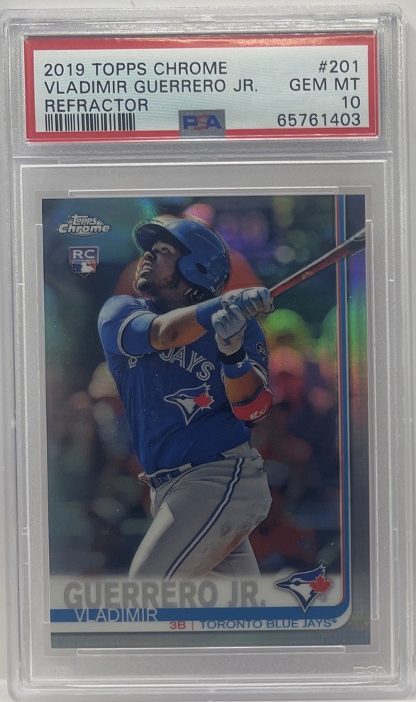 ⭐️2019 Topps Chrome Refractor #201 Vladimir Guerrero Jr RC Rookie PSA 10⭐️ QTY