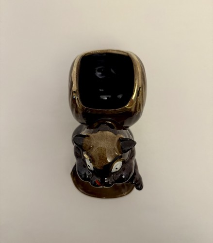 Mid Century Keramik Eichhörnchen Kommode Diener/Caddy kitschig Japan #3060 (C-6). - Bild 5 von 7