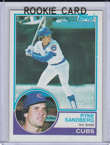RYNE SANDBERG ROOKIE CARD 1983 Topps VINTAGE BASEBALL Chicago Cubs RYNO $$ RC!