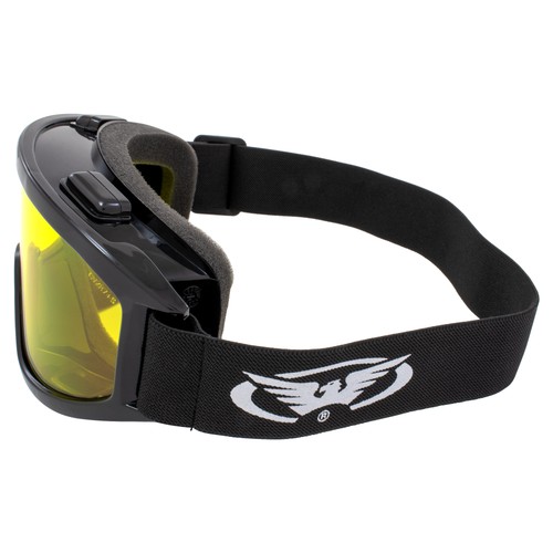 Global Vision Windshield Kit Off-Road ATV Goggles 2 Pair Smoke and Yellow Lenses - Picture 8 of 9