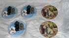 Poodle Coasters Lot Of 5- Blue Pets By Paulette