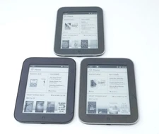 Lot of 3 Working Barnes & Noble Nook Simple Touch E-Readers BNRV300 BNRV350