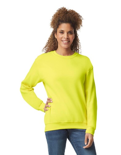 Felpe Gildan Donna Plain Crew Collo | Maglione Maglione Casual Morbido Caldo - Foto 10 di 34