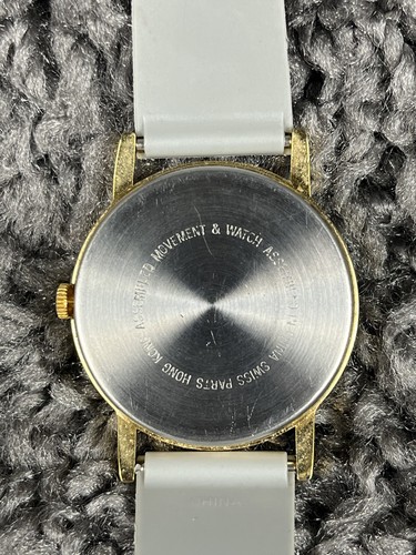 Vintage 80er Jahre Cat & Mouse Uhr grau Uhrenarmband braucht Batterie - Bild 3 von 6