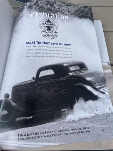 #6 of 250 Autographed Pete & Jakes 25th Anniversary Hardcover Hot Rod Book Cover - Picture 3 of 15
