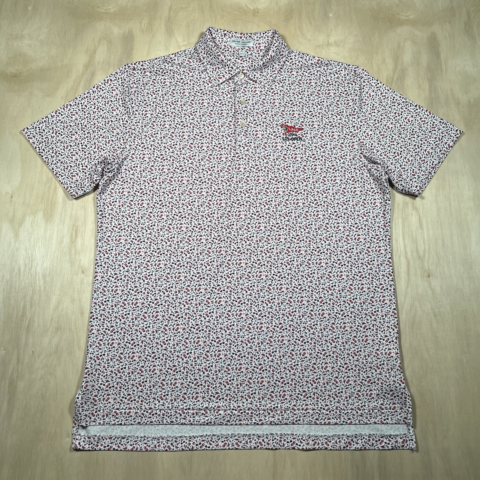 Peter Millar Polo Medium Summer Comfort 123rd US Open Los Angeles Country Club
