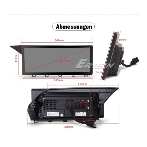 10.25" 64GB Android 14 CarPlay Autoradio GPS Navi Mercedes-Benz GLK Klasse X204 - Bild 20 von 22