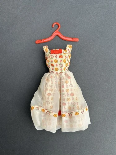 Vintage 1964 Barbie LUNCH DATE #1600 Tagged Dress w Hanger