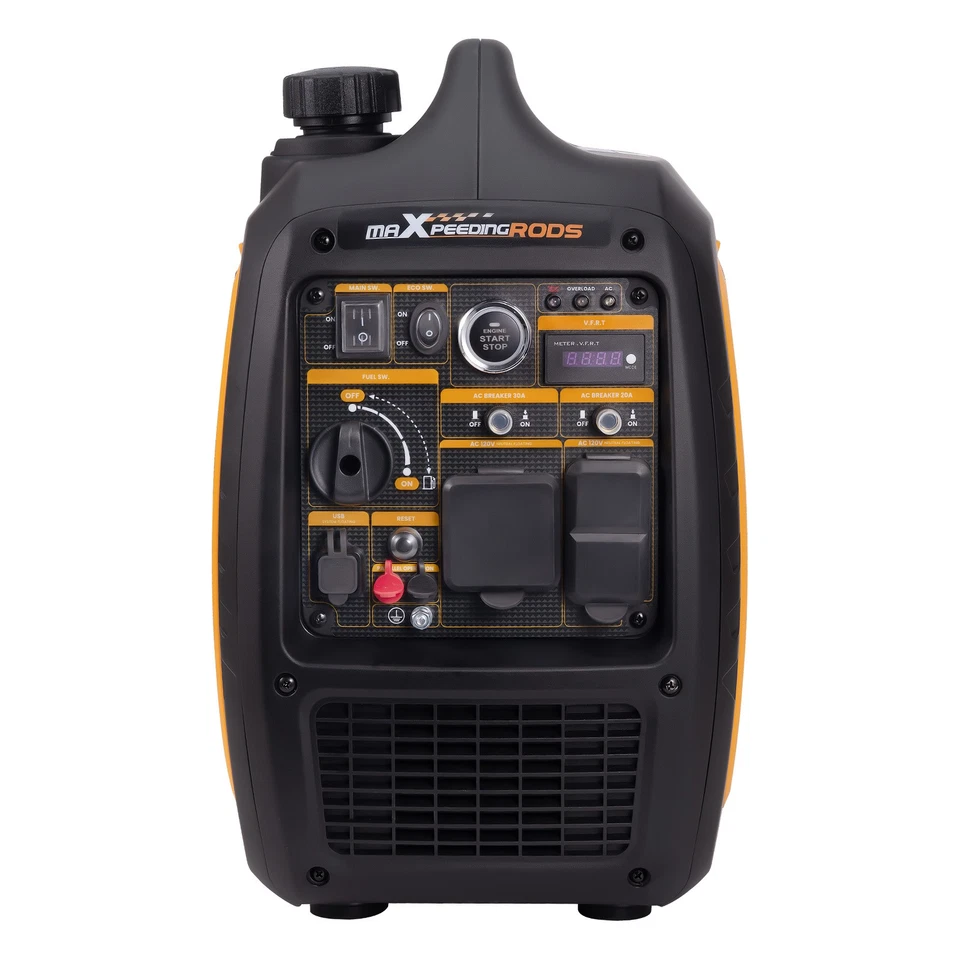 Quiet Inverter Generator 5000W Power Digital Display Electric/Remote Start - Image 2 of 4