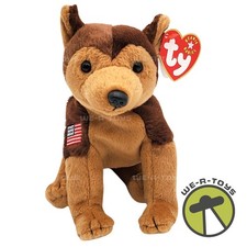 Ty Beanie Babies Courage the Dog Patriotic Plush 2001