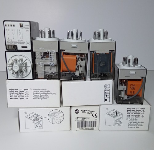 (11x) Allen-Bradley 700-HA32A1 Tube Base Relay (1x) 700-HA32Z24
