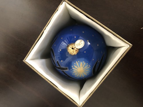 Pier 1 Krippe bemalt Glas Weihnachtsschmuck 2015 wunderschön! - Bild 4 von 13