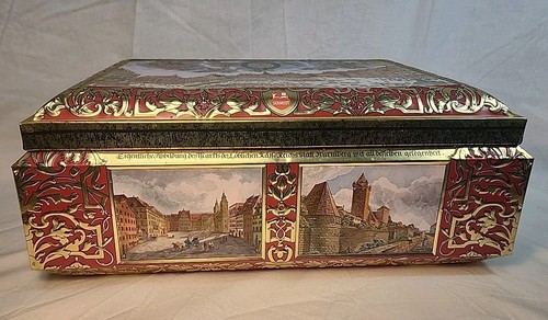 Metalldose ~ E. Otto Schmidt Ingwerkiste Vintage Deko Aufbewahrung Nürnberg Germany  - Bild 7 von 8