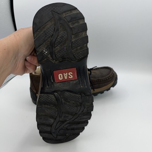 Stacy Adams Cai 63112-D6 Mens Brown Leather Lace Up Chukkas Boots Hiking Boots 9 - Picture 13 of 15