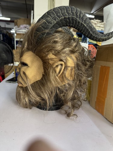 La Bella y la Bestia Máscara Príncipe Máscara Horror Bestia Máscara Peluca Larga Accesorios de Halloween - Imagen 12 de 12