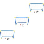 3 Count Fußballtor Netz Zielnetz Kinder Fußballziel Fußballnetz Für