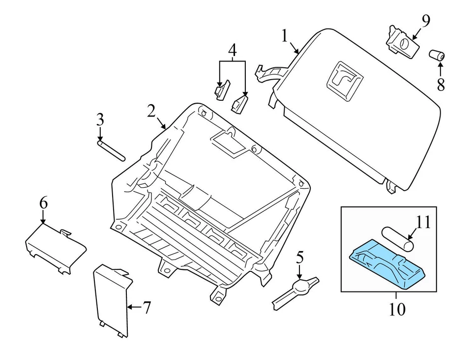 BMW 335IS 2011-2013 - Guantera Luz 6962045 Foto 3 de 4