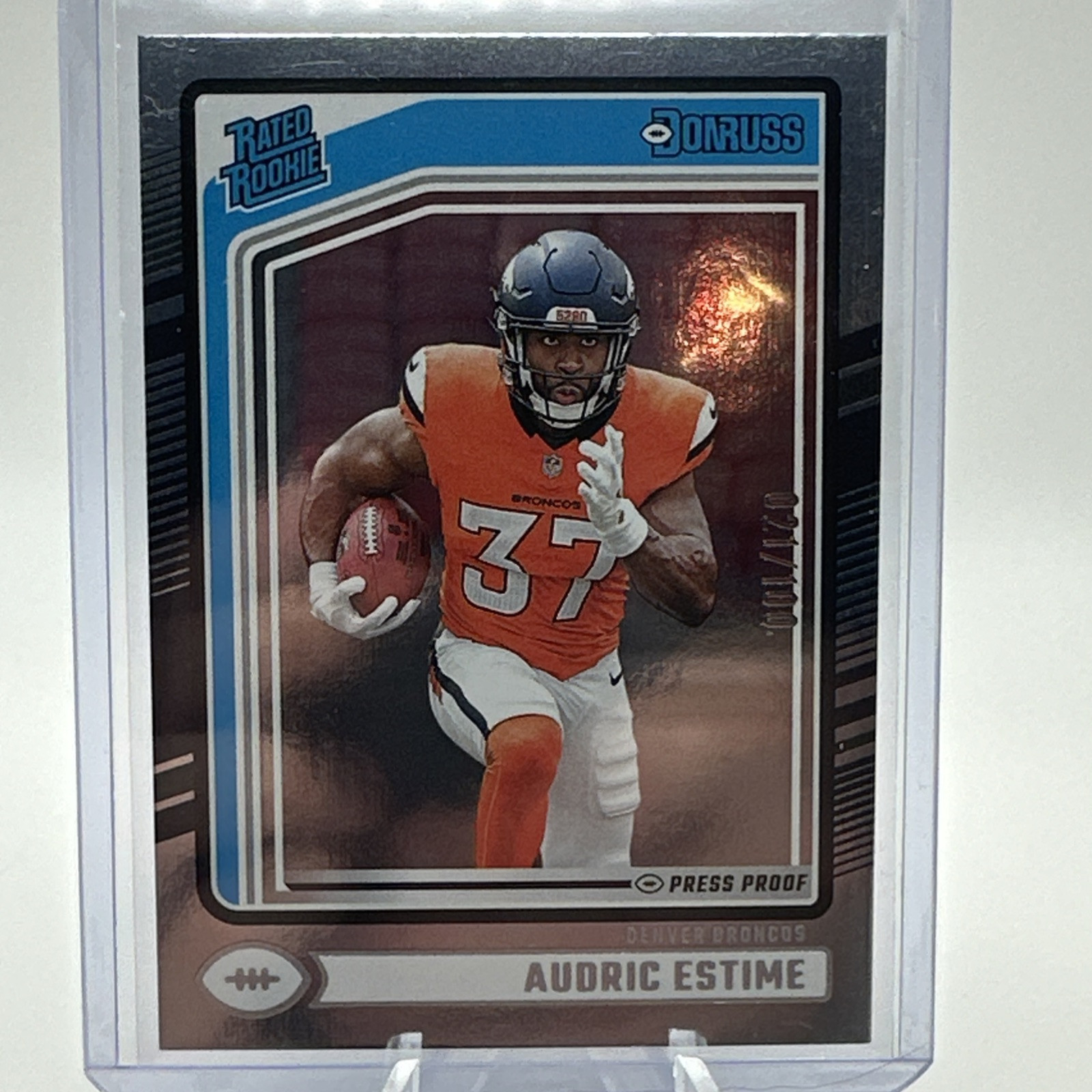 2024 Panini Donruss Audric Estime Silver Holo Press Proof 021/100