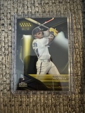 2026 Topps Chrome Black Maximo Acosta Miami Marlins Gold /50 SP MLB Rookie Card