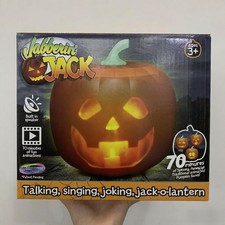 Neu Mindscope Jabberin Jack Talking Pumpkin 11in with Built in Speaker Projector