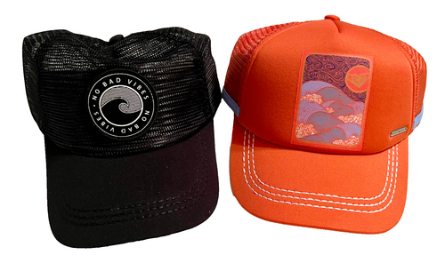 NEW 3 QUIKSILVER & ROXY Girls Adjustable Beach Mesh Hats Baseball Trucker Caps - Picture 3 of 13