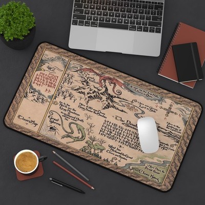 The Hobbit Thror's Map Desk Mat, Mouse Pad