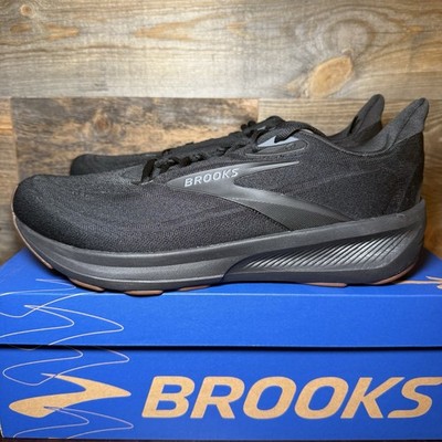 Brooks Revel 9 Black Lace-Up Rubber Low Top Men's Athletic Sneakers 1104991D070