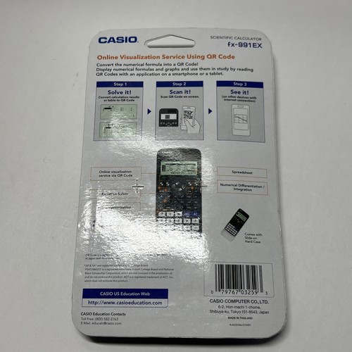 Casio FX-991EX Original Wissenschaftlicher Taschenrechner Classwiz 552 Funktion Tabelle - Bild 4 von 5