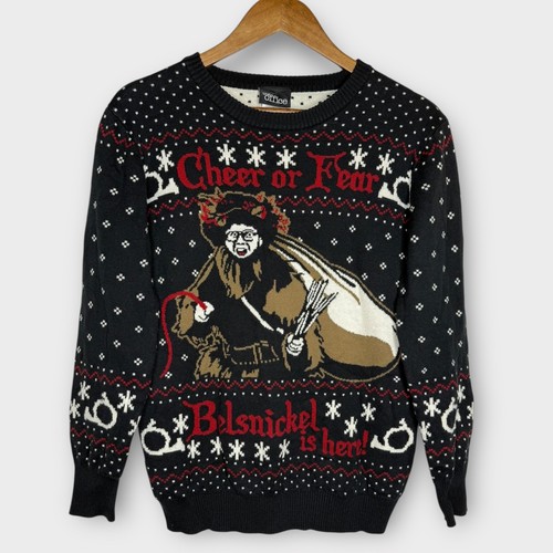 The Office Belsnickel Fair Isle Ugly Christmas Sweater Cheer or Fear Small - Bild 2 von 6
