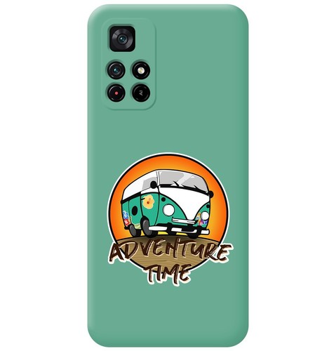 Siliconhülle Grün Für Xiaomi Redmi Note 11S 5G Design Adventure Time