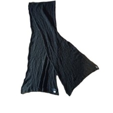 Polo Ralph Lauren Gray 90 Wool 10 Cashmere Mens Scarf Embroidered Pony Logo